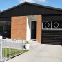 Exterior, house exterior, exterior featuring Resene Nero and Resene Bokara Grey