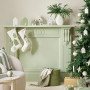 Christmas setting featuring soft green Resene tones