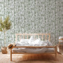 Bedroom, bedroom featuring nature-inspired wallpaper