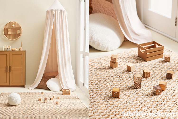 A giraffe themed nursery