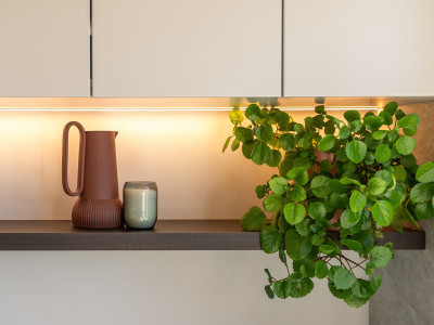 Warm neutrals and blush hues bring this Oratia home to life Warm neutrals and blush hues bring this Oratia home to life