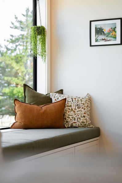 Warm neutrals and blush hues bring this Oratia home to life Warm neutrals and blush hues bring this Oratia home to life