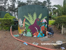 Water tank featuring nature-inspired Resene mural