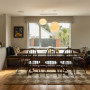 Kitchen and dining area painted in Resene Half Tea