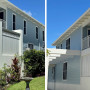 House exterior featuring gentle blue Resene Bounty