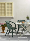 A french inspired outdoor courtyard