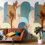 Lounge featuring a Resene Wallpaper mural
