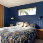 Bedroom, bold blue master bedroom, blue bedroom
