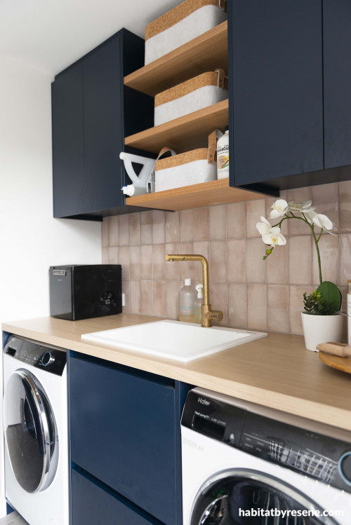Laundry, laundry area featuring Resene Indian Ink