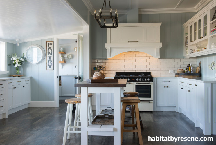 Kitchen, French-country style kitchen, kitchen featuring Resene Emerge