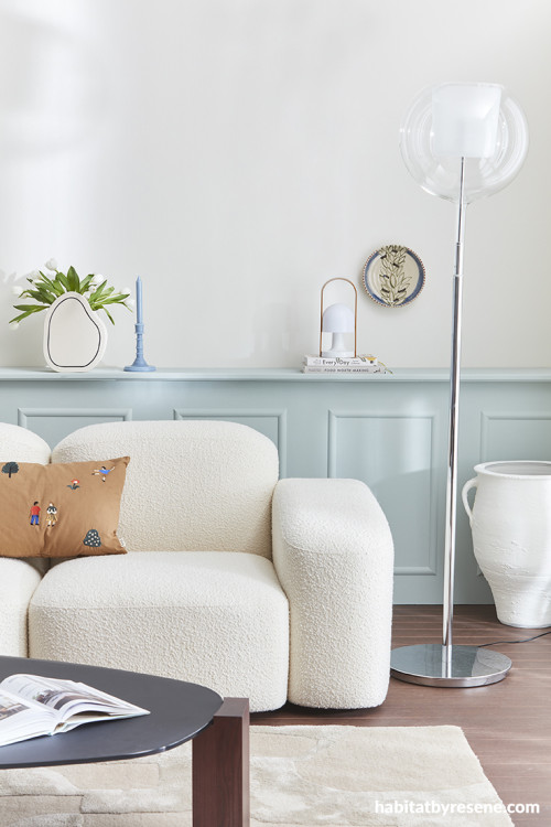 Living room featuring Resene Eau De Nil