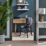 Entryway, entranceway featuring teal blue