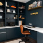 Moody home office, home office