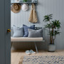 Blue entranceway