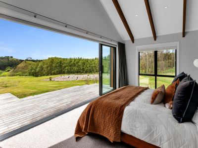 Charming colour, bold wallpaper and rolling hills in Kaiwaka