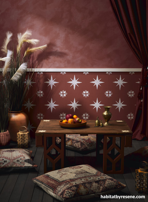 Moroccan-inspired outdoor space