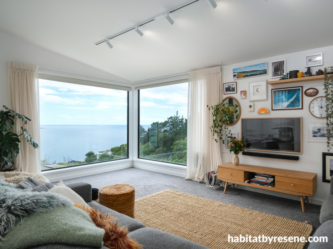 Resene beach living room