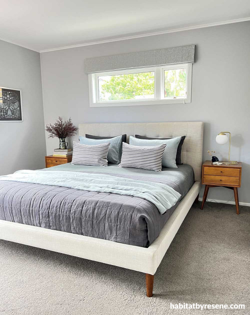 Master bedroom, bright bedroom, light