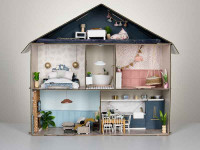 Interior designer Annick Larkin transforms a cardboard box into a Japandi Chic teeny house Interior designer Annick Larkin transforms a cardboard box into a Japandi Chic teeny house