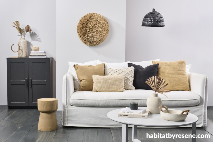 White lounge with soft sofa