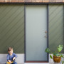 Home front door in Resene custom-match.