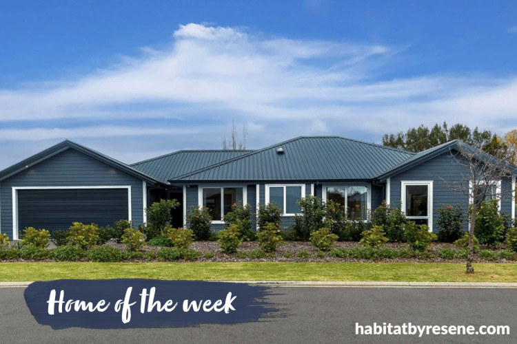 Home exterior painted in Resene Half Tuna