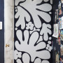 Striking mural in Resene Indian Ink & Resene Duck Egg Blue
