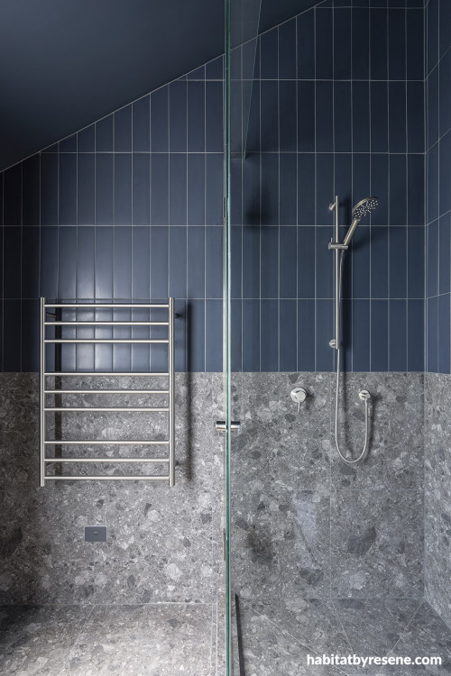 Resene Dark Knight bathroom