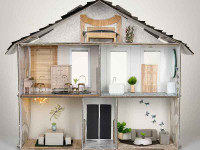 Take a closer look at Megan Harrison Turner's dress up/dress down teeny house Take a closer look at Megan Harrison Turner's dress up/dress down teeny house