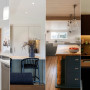 Kitchens featuring various Resene colours