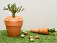 DIY Easter carrot treat pot 