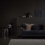 Living area, moody living area, living area with dark walls