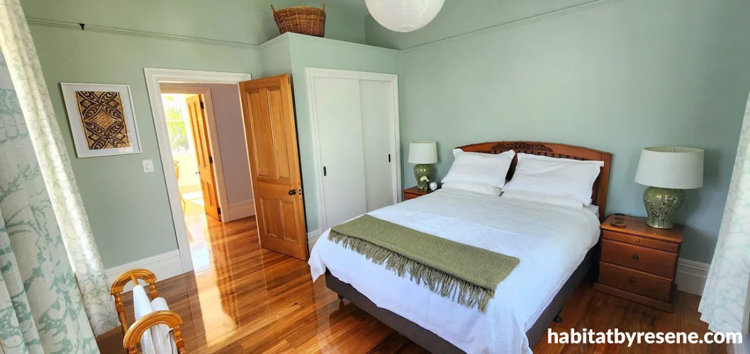 Bedroom, bedroom featuring Resene Half Robin Egg Blue