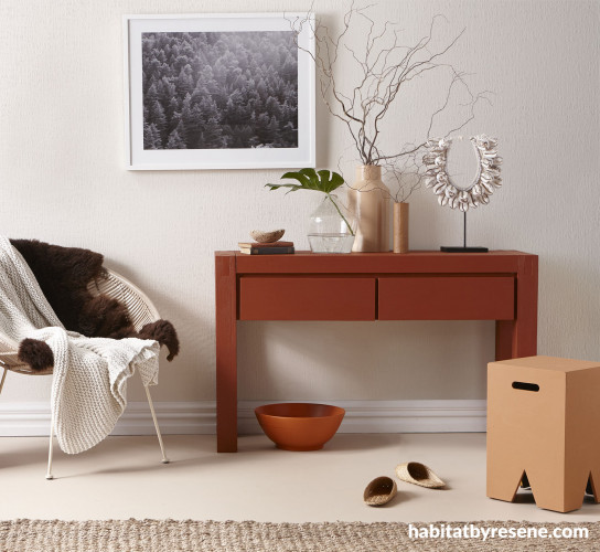 paint ideas, terracottam brown, interiors,