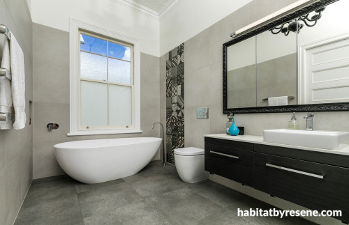 neutrals, bathroom, white