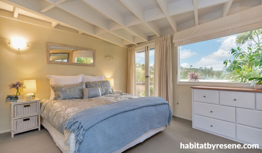 bedroom, neutrals, white, cream