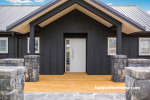 black, exterior, black farmhouse, black exterior