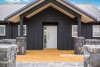 black, exterior, black farmhouse, black exterior