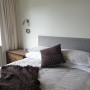 bedroom, spare bedroom, white bedroom, neutral bedroom, resene pearl lusta, white interior