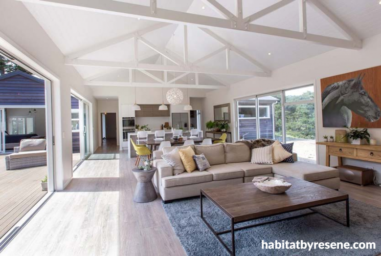 white, living room, indoor outdoor