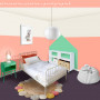 kids bedroom, children's bedroom, pink bedroom, pastel paints 