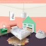 kids bedroom, children's bedroom, pink bedroom, pastel paints