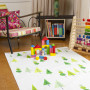 canvas mat, floor mat, kids, children, DIY, stencil, painted mat, Resene testpot, playroom