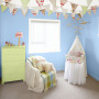 nursery, blue nursery, blue and green nursery, bunting, blue baby's room, children's room 
