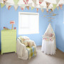 nursery, blue nursery, blue and green nursery, bunting, blue baby's room, children's room