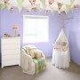 nursery, purple nursery, bunting, purple baby's room, purple children's room