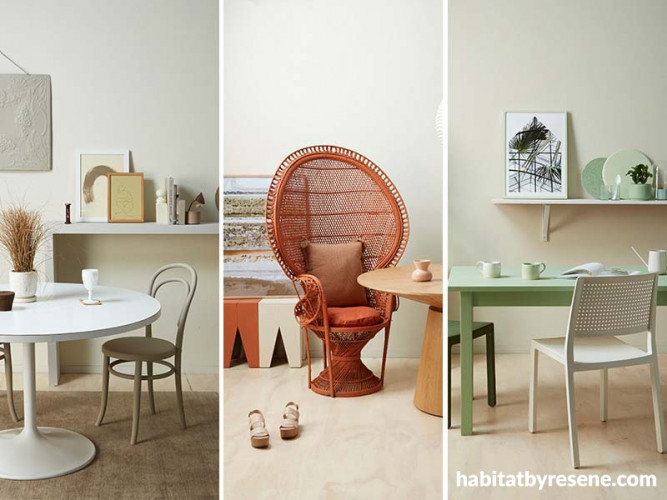 Resene spanish white, white paint, dining room, sitting room, interior inspiration