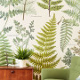 feature wall, nature wallpaper, leaf wallpaper, green wallpaper, nature inspired wall