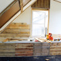 how to make a distressed timber wall, re-decorating loft, rustic loft, diy ideas 