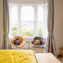 yellow and white bedroom, yellow duvet, yellow comforter, neutral bedroom, bedroom inspo, resene